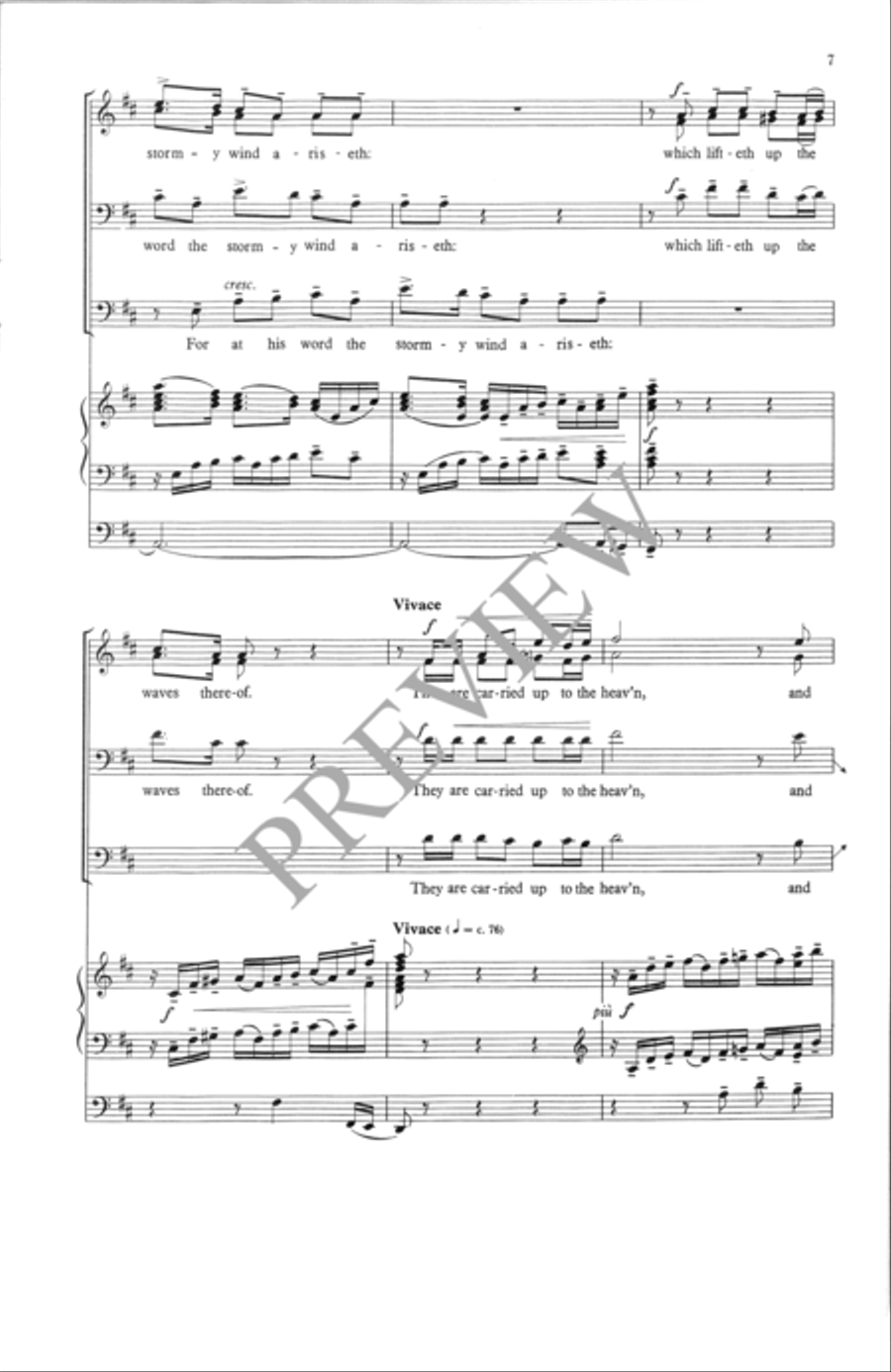 They that Go Down to the Sea in Ships 4-Part scores gallery preview page 8