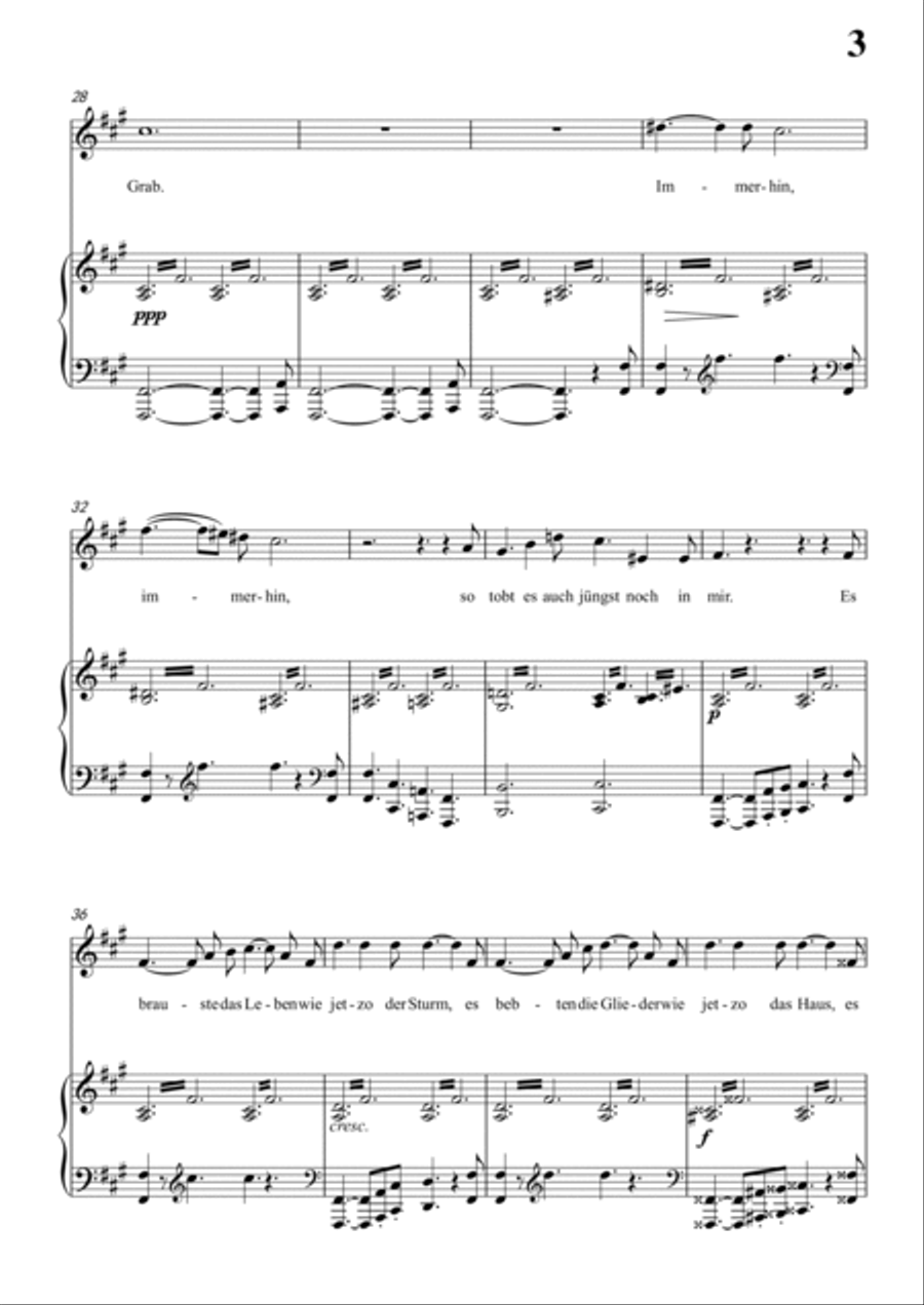 Schubert-Die junge nonne in #F minor,for Vocal and Piano Voice scores gallery preview page 4