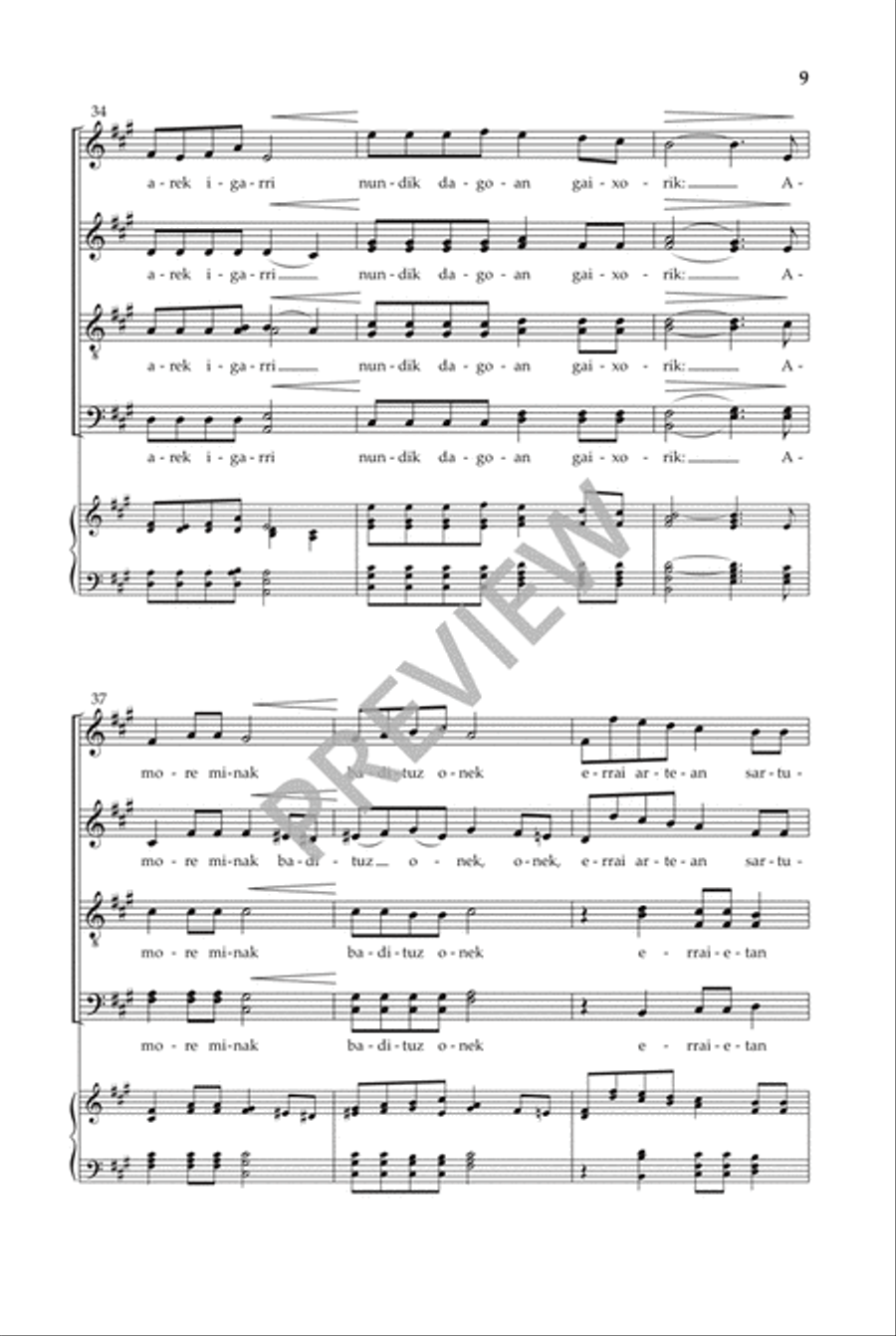 Izar ederrak (SATB) Divisi scores gallery preview page 10