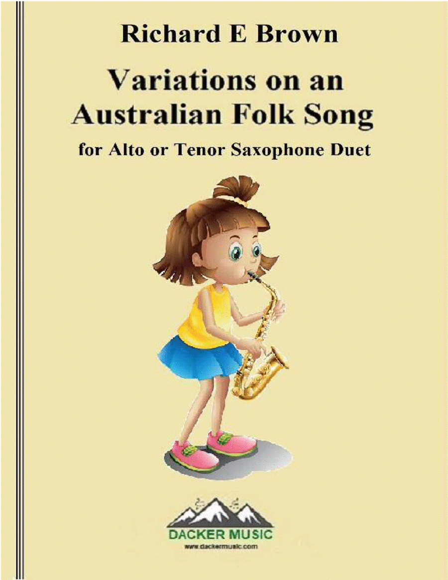 Variations on an Australian Folk Song - Sax Duet Woodwind Duet scores gallery preview page 1