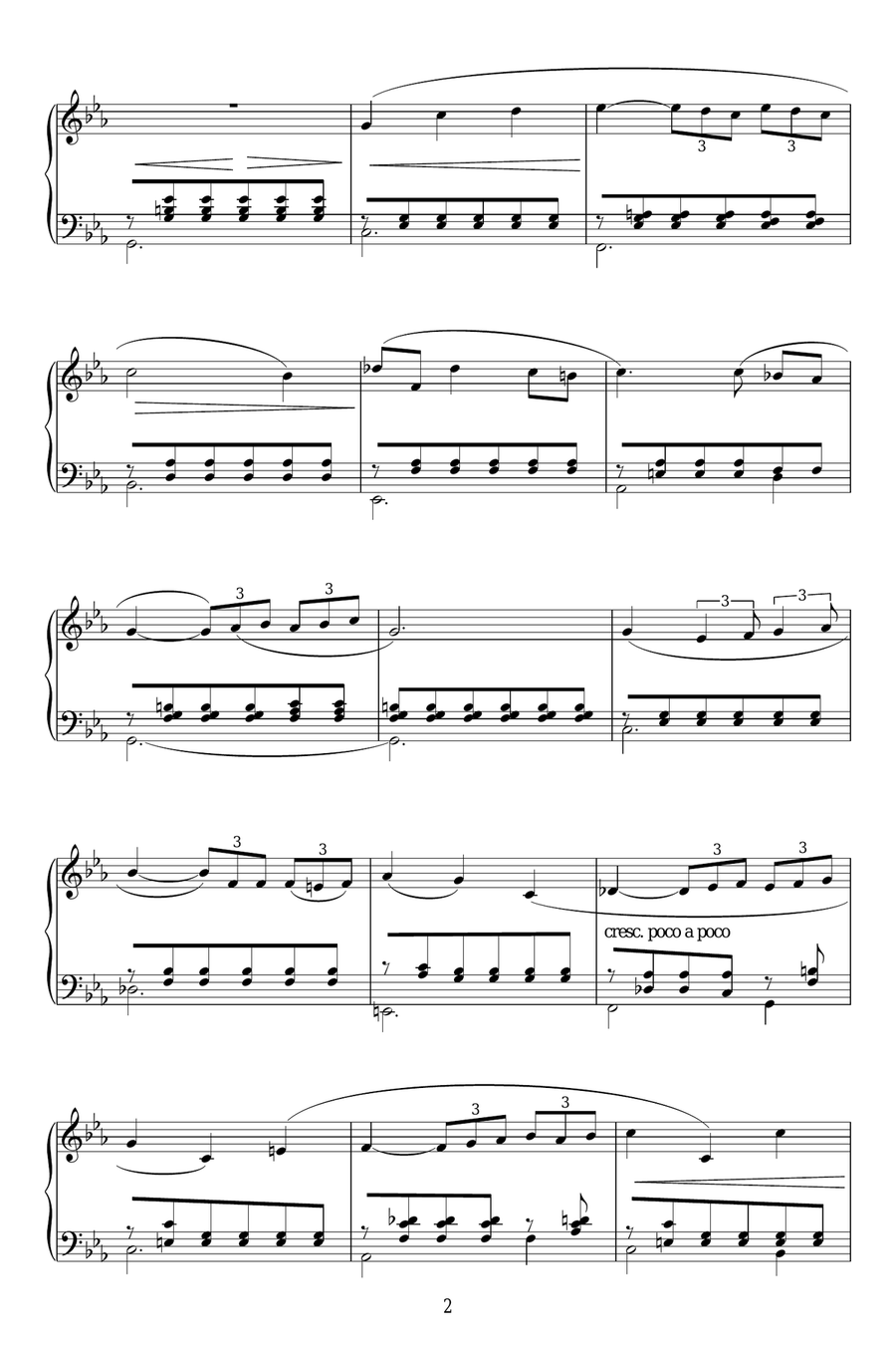 Apres Un Reve, Op.7, No.1 Piano Solo scores gallery preview page 2