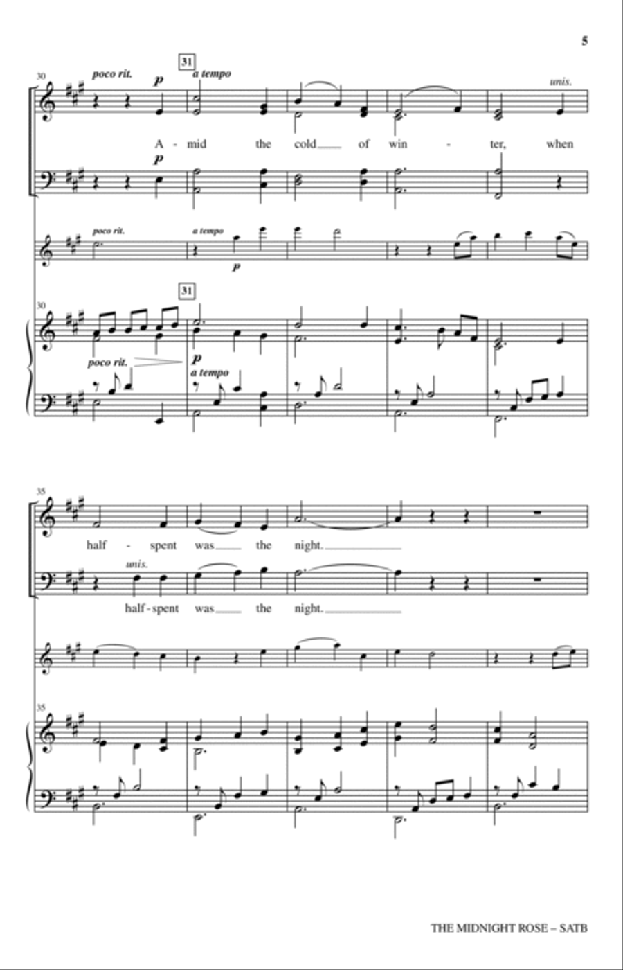 The Midnight Rose The Midnight Rose 4-Part scores gallery preview page 4