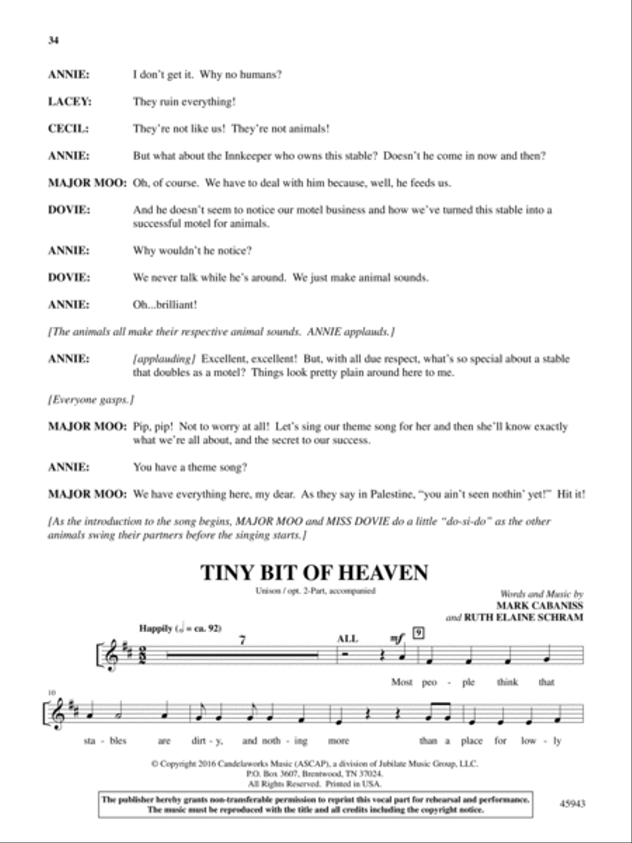 The Noel Critter Motel Choir scores gallery preview page 34