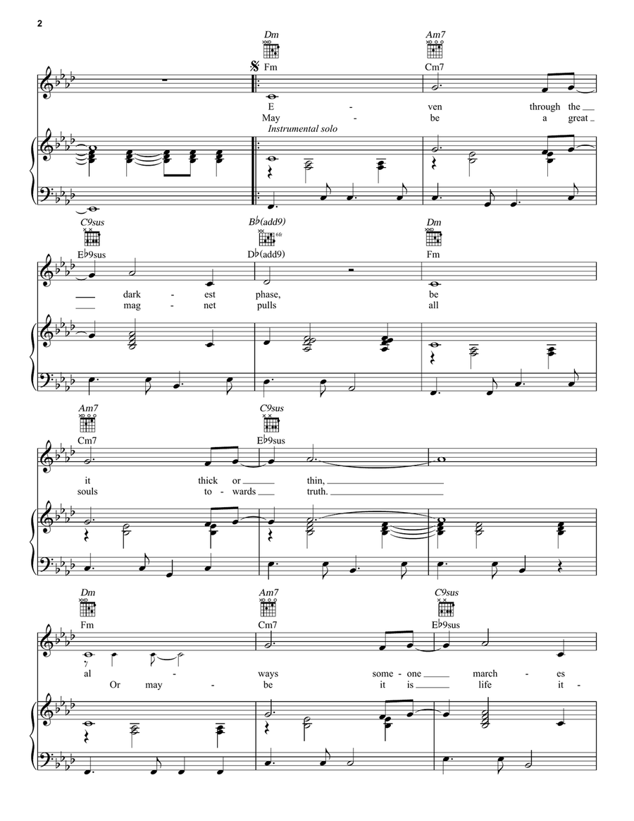 Constant Craving Piano, Vocal, Guitar scores gallery preview page 2