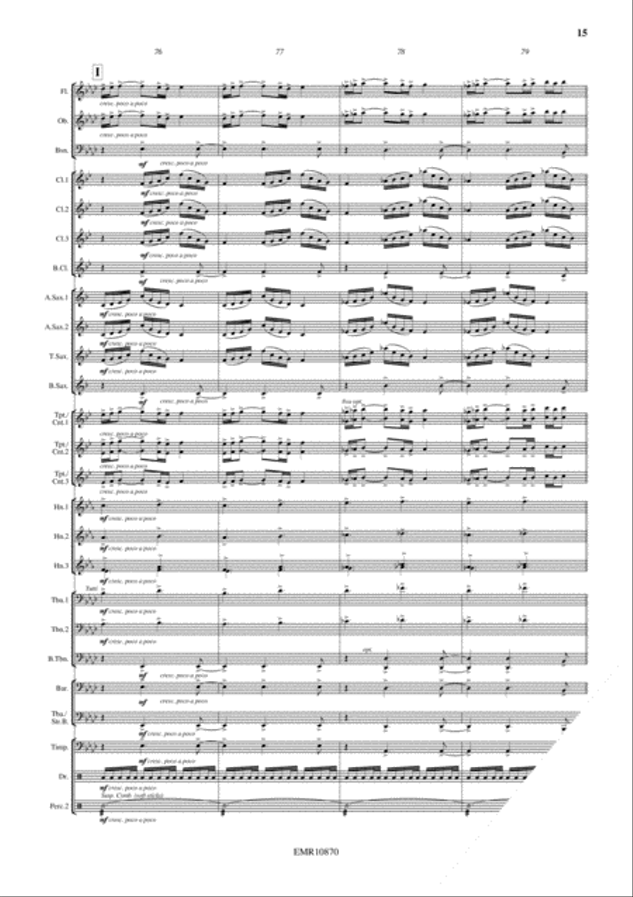 Prelude To A New Age Concert Band scores gallery preview page 16