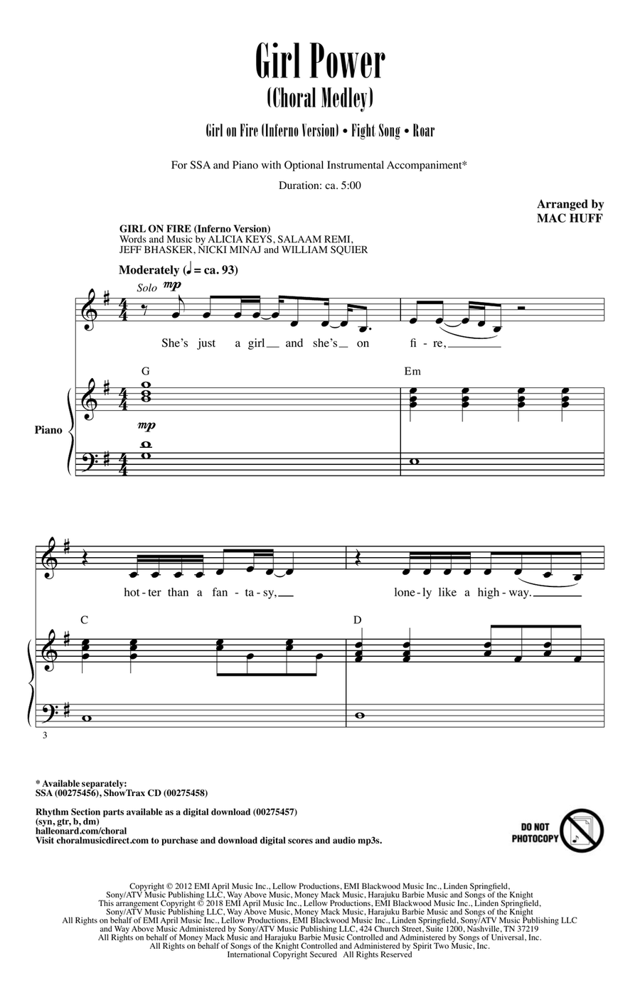Girl Power (Choral Medley)