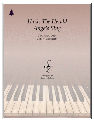 Book cover for Hark! The Herald Angels Sing (2 piano duet)