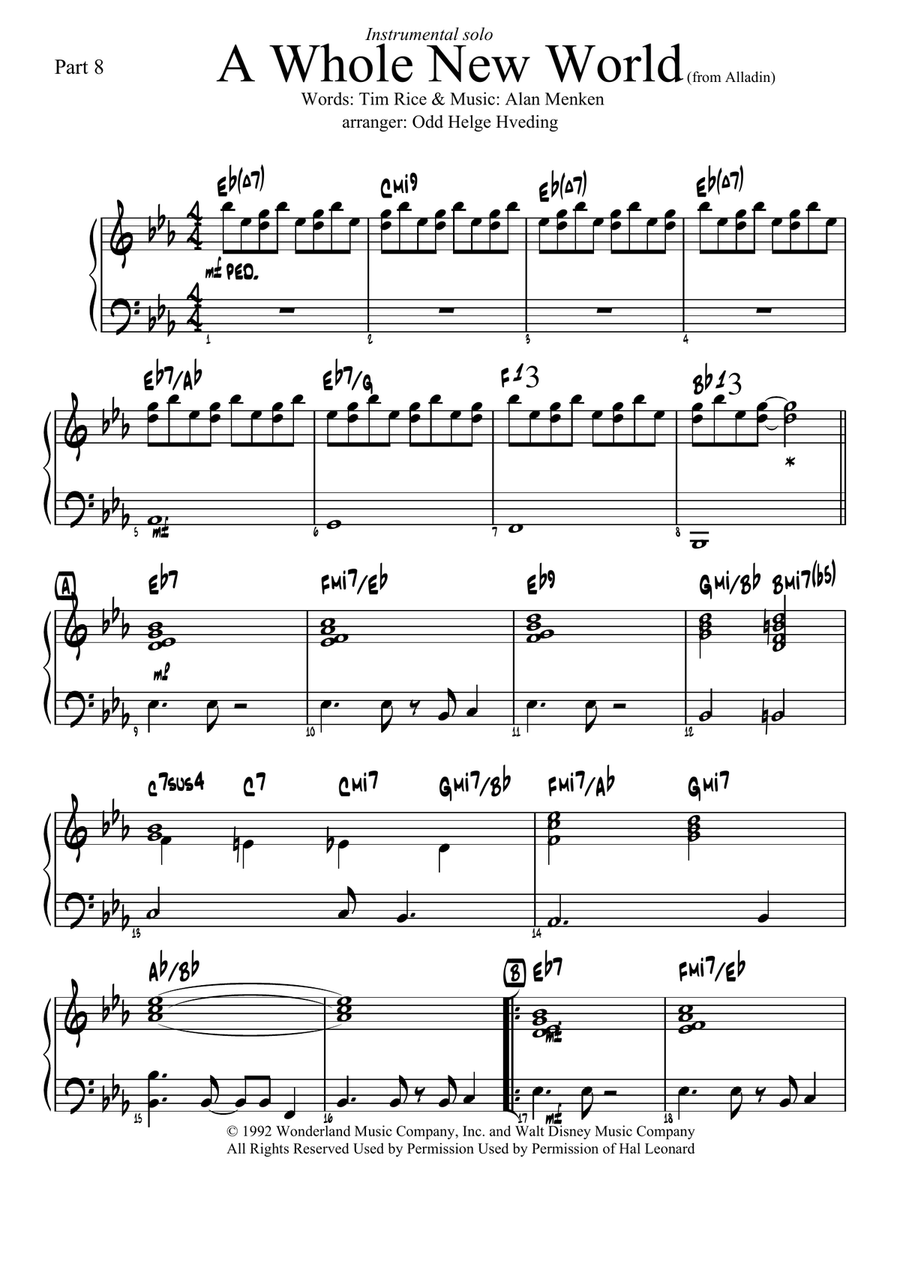 A Whole New World (from 'Aladdin') Jazz Ensemble scores gallery preview page 5