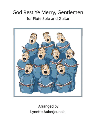 Book cover for God Rest Ye Merry, Gentlemen - Flute Solo with Guitar Chords