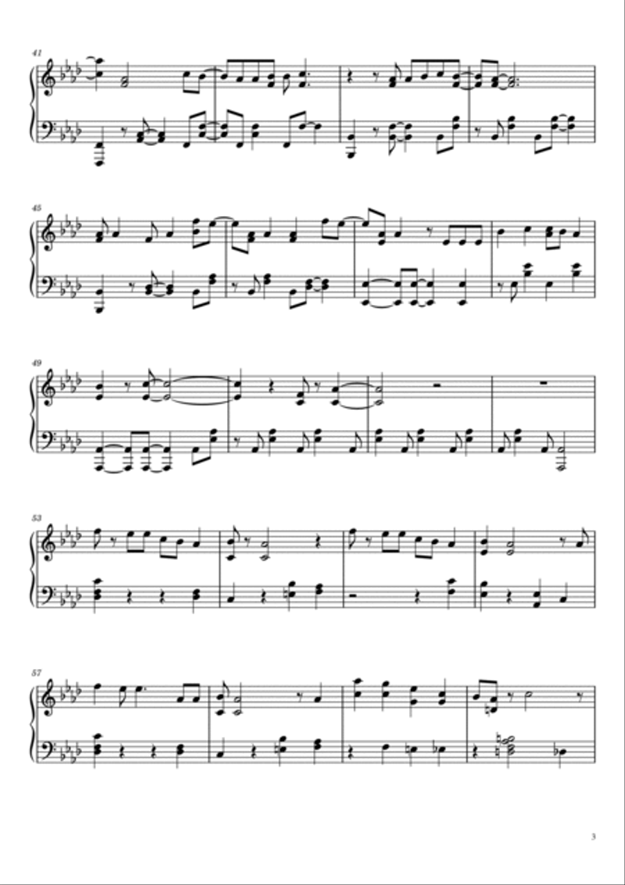 Pretender Piano Solo scores gallery preview page 3