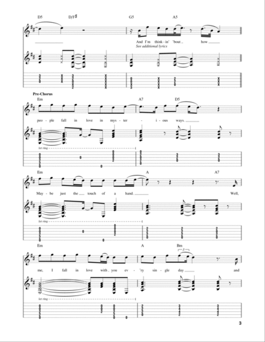 Thinking Out Loud Thinking Out Loud Electric Guitar scores gallery preview page 3