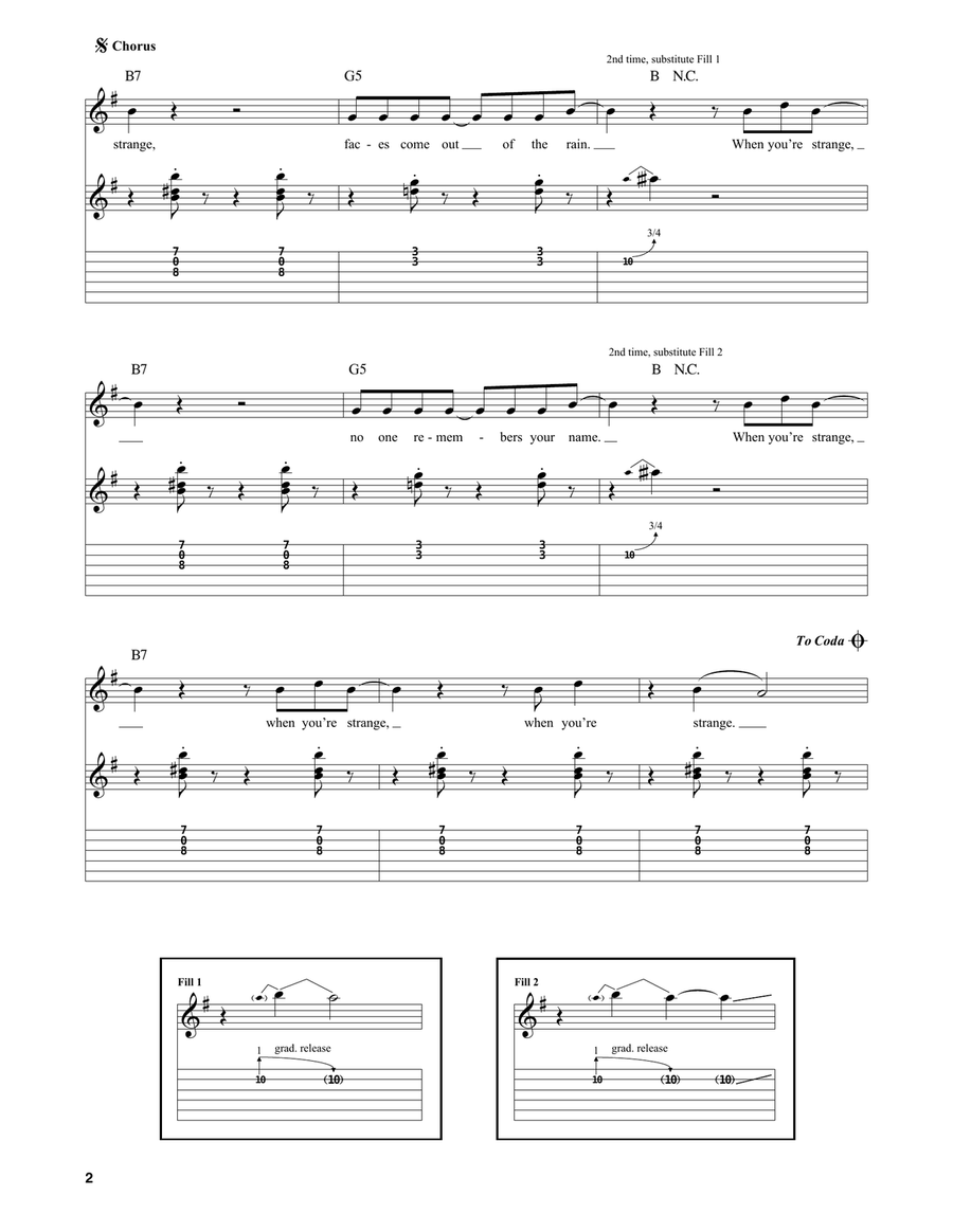 People Are Strange People Are Strange Acoustic Guitar scores gallery preview page 2
