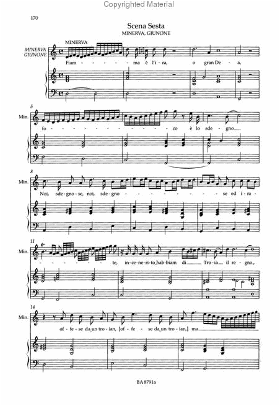 Il ritorno d'Ulisse in patria Choir scores gallery preview page 4