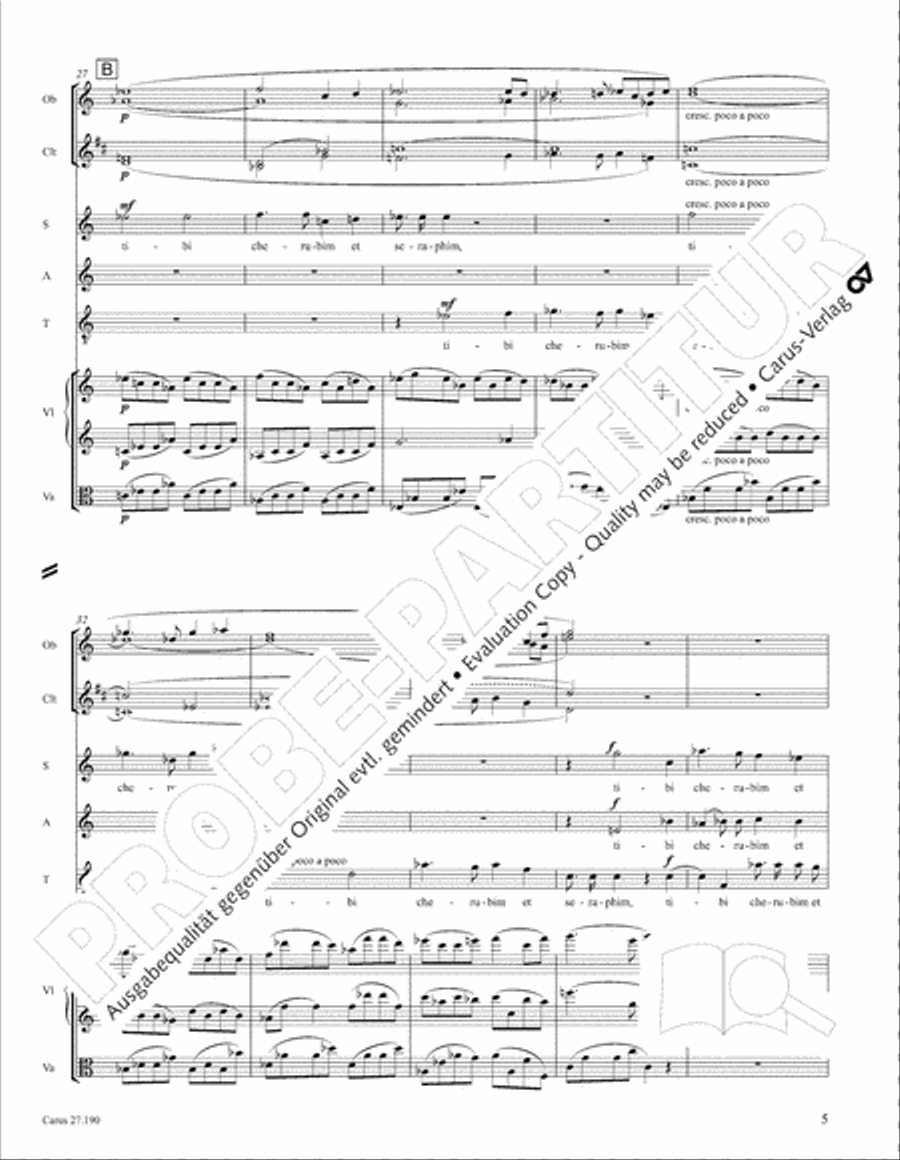 Te Deum Te Deum 4-Part scores gallery preview page 12