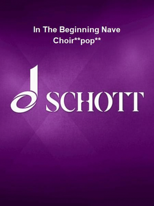 Book cover for In The Beginning Nave Choir**pop**