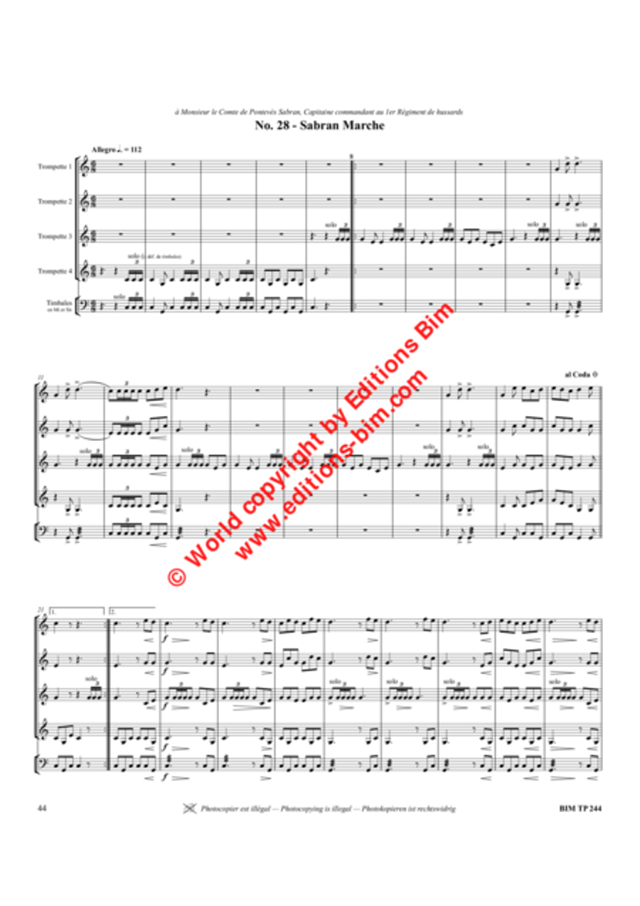 30 Marches Trumpet scores gallery preview page 9