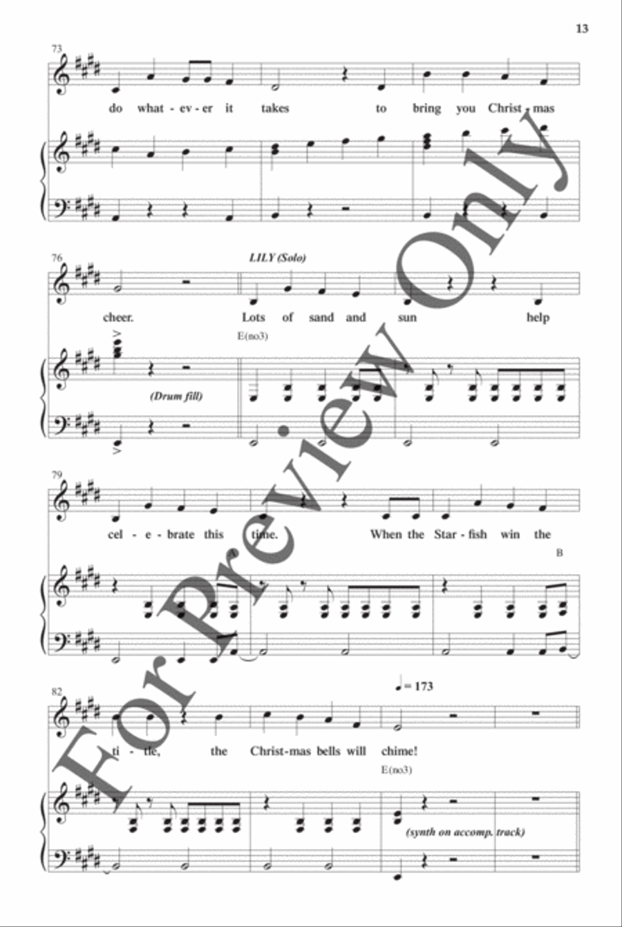 Jingle Bell Beach - Choral Book Choir scores gallery preview page 14