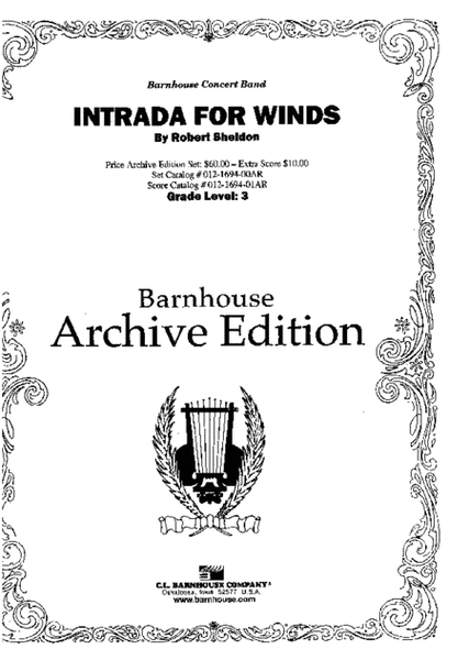 Intrada For Winds image number null