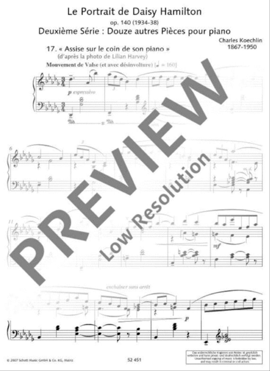 Le Portrait de Daisy Hamilton Piano Solo scores gallery preview page 18