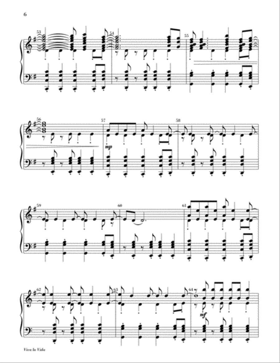 Viva la Vida Handbell Choir scores gallery preview page 6