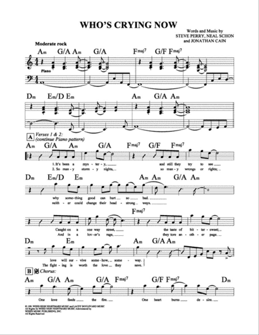 Who's Crying Now School and Community scores gallery preview page 2