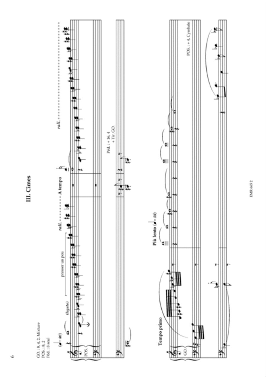 Sept croquis alpestres pour orgue Organ scores gallery preview page 8