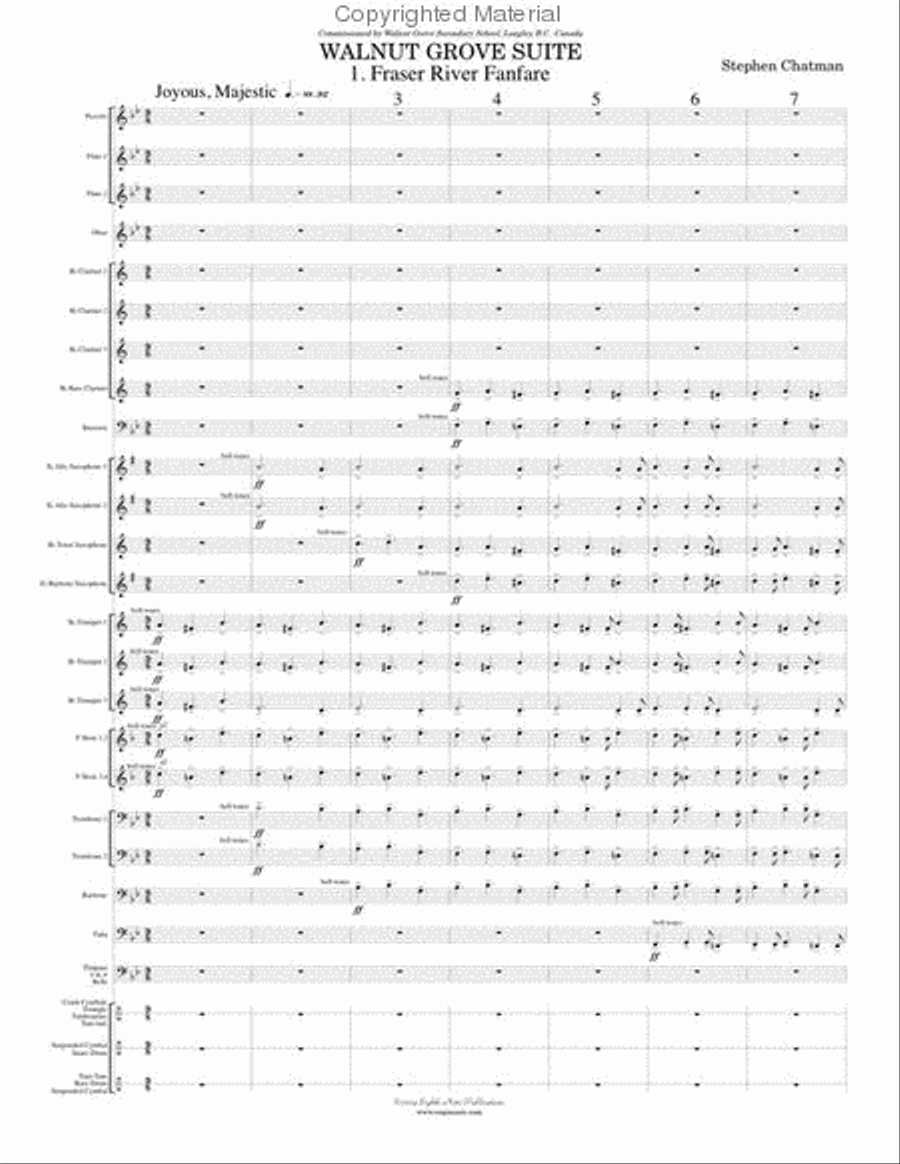 Walnut Grove Suite Walnut Grove Suite Concert Band scores gallery preview page 2