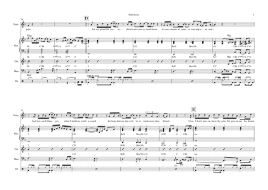 How Am I Supposed To Live Without You Bass Voice scores gallery preview page 3