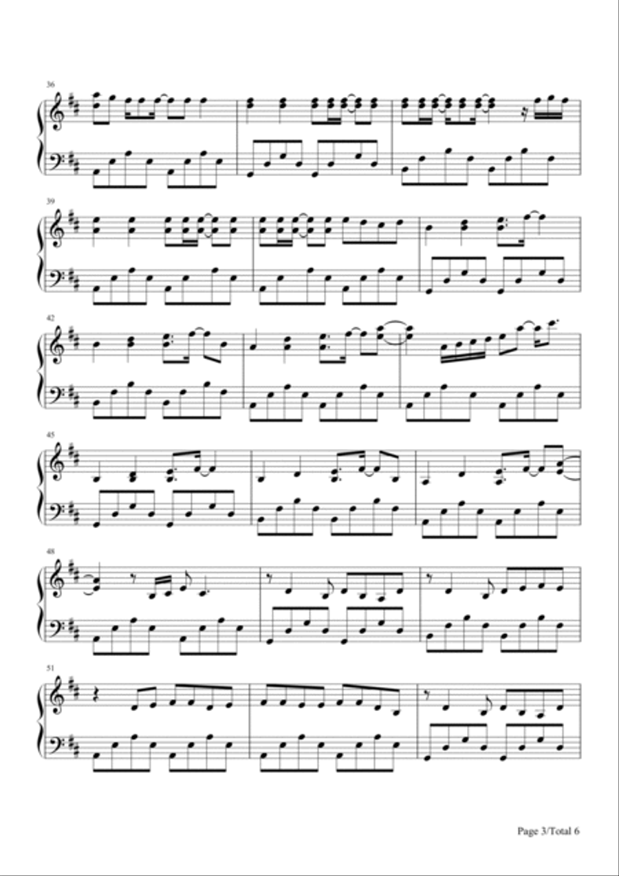 Shots Piano Solo scores gallery preview page 3