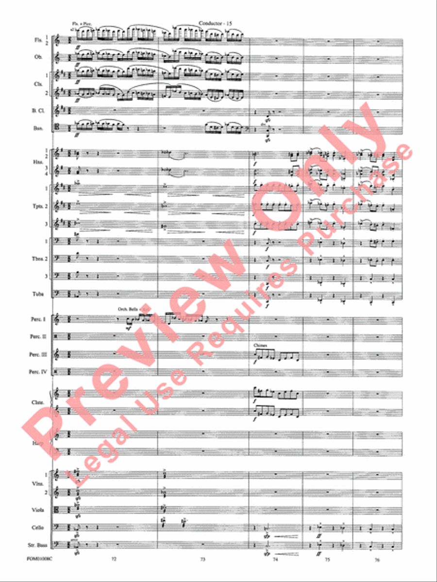 Harry Potter Symphonic Suite Full Orchestra scores gallery preview page 18