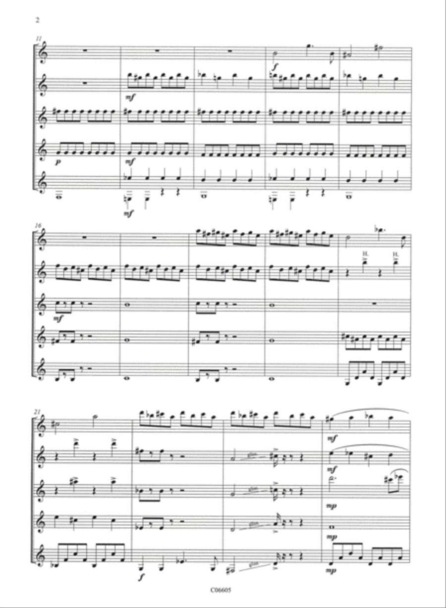 Duel Duel Guitar Ensemble scores gallery preview page 2