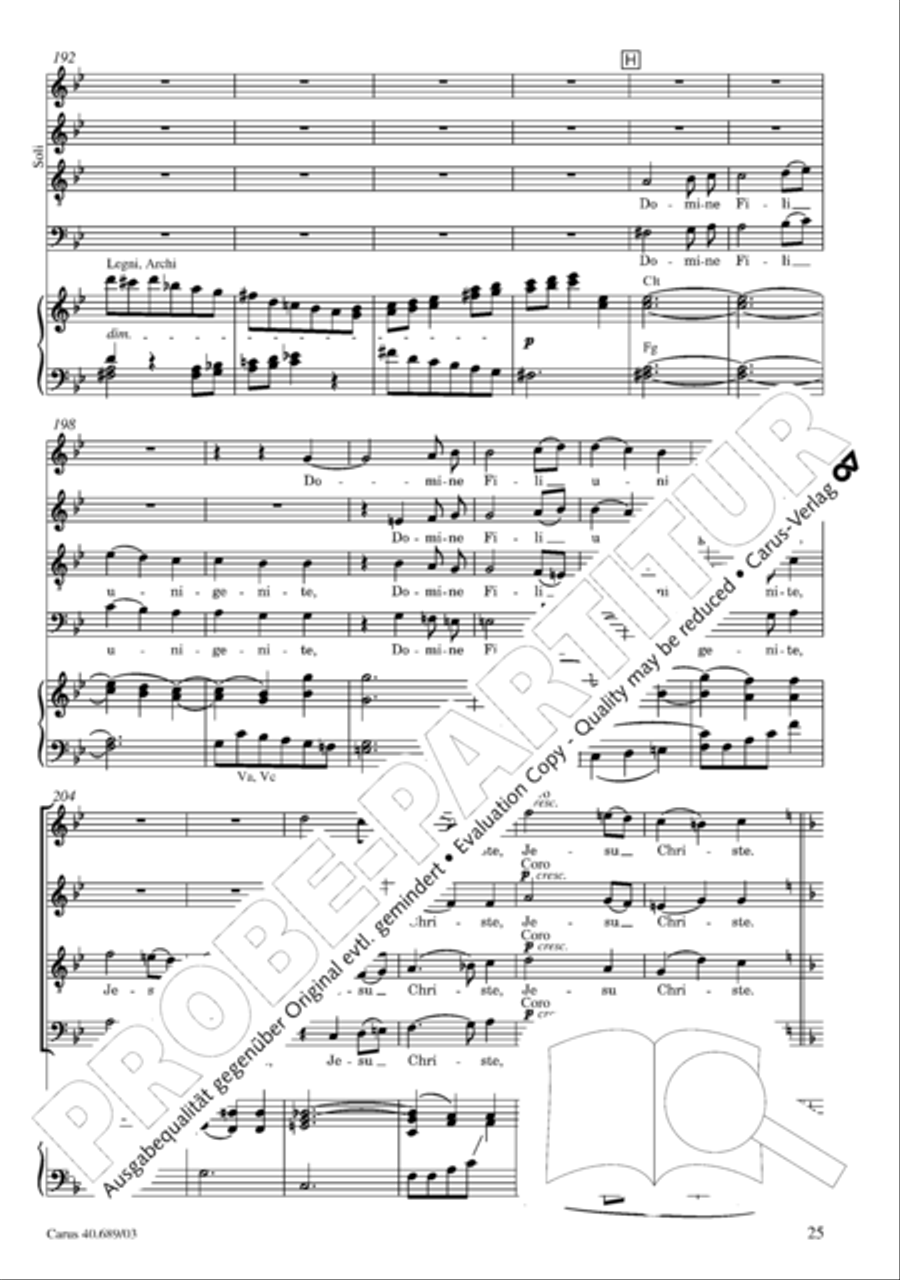 Missa solemnis Missa solemnis 4-Part scores gallery preview page 26