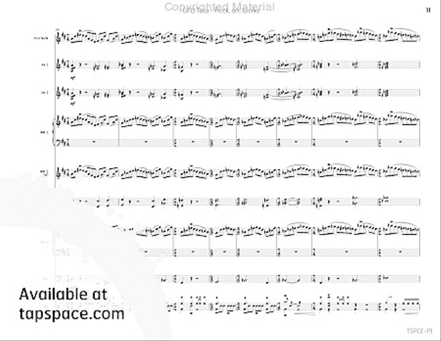 UFO Tofu Percussion Ensemble scores gallery preview page 16