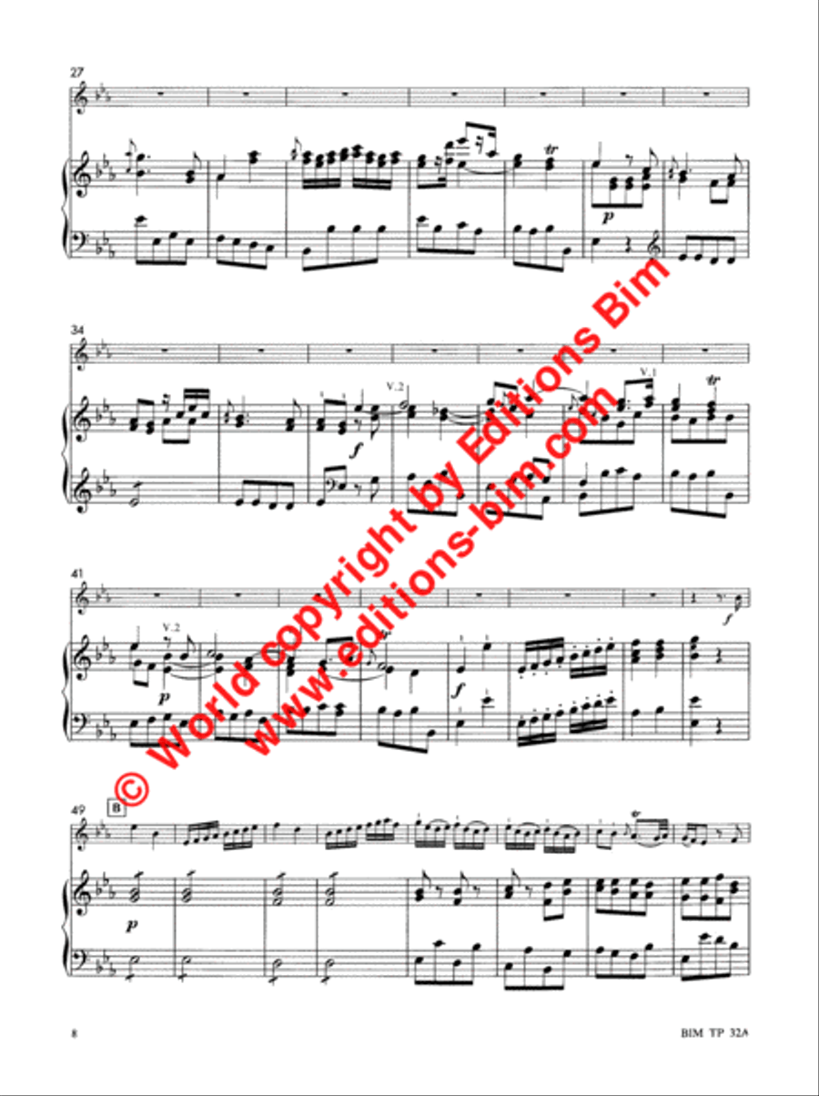 Concerto in Eb Major Concerto in Eb Major Trumpet Solo scores gallery preview page 3