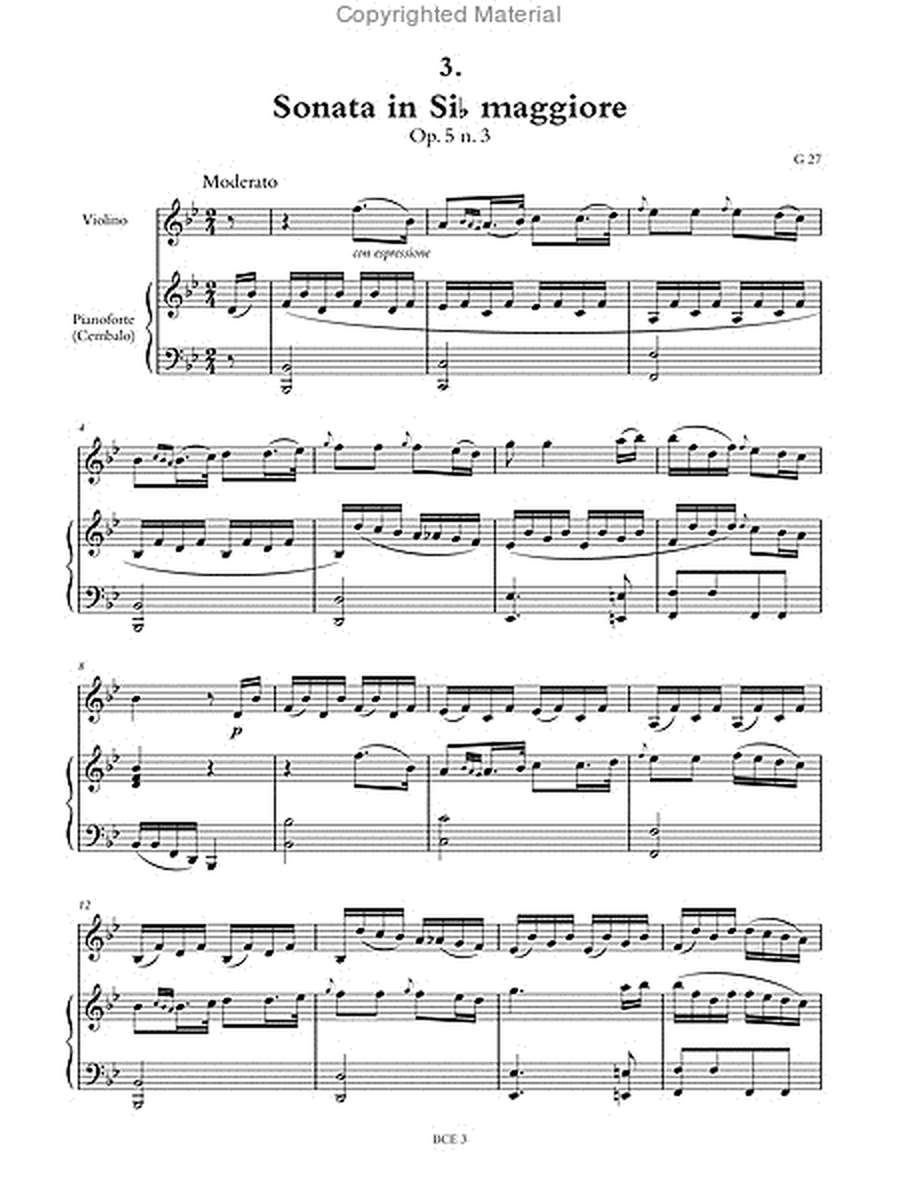 Opera Omnia. Vol. XXX: 6 Sonatas Op. 5 (G 25-30)