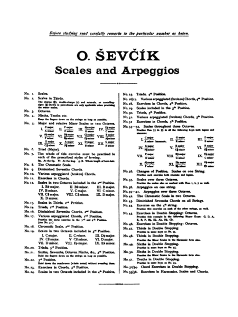 Sevcik for Violin