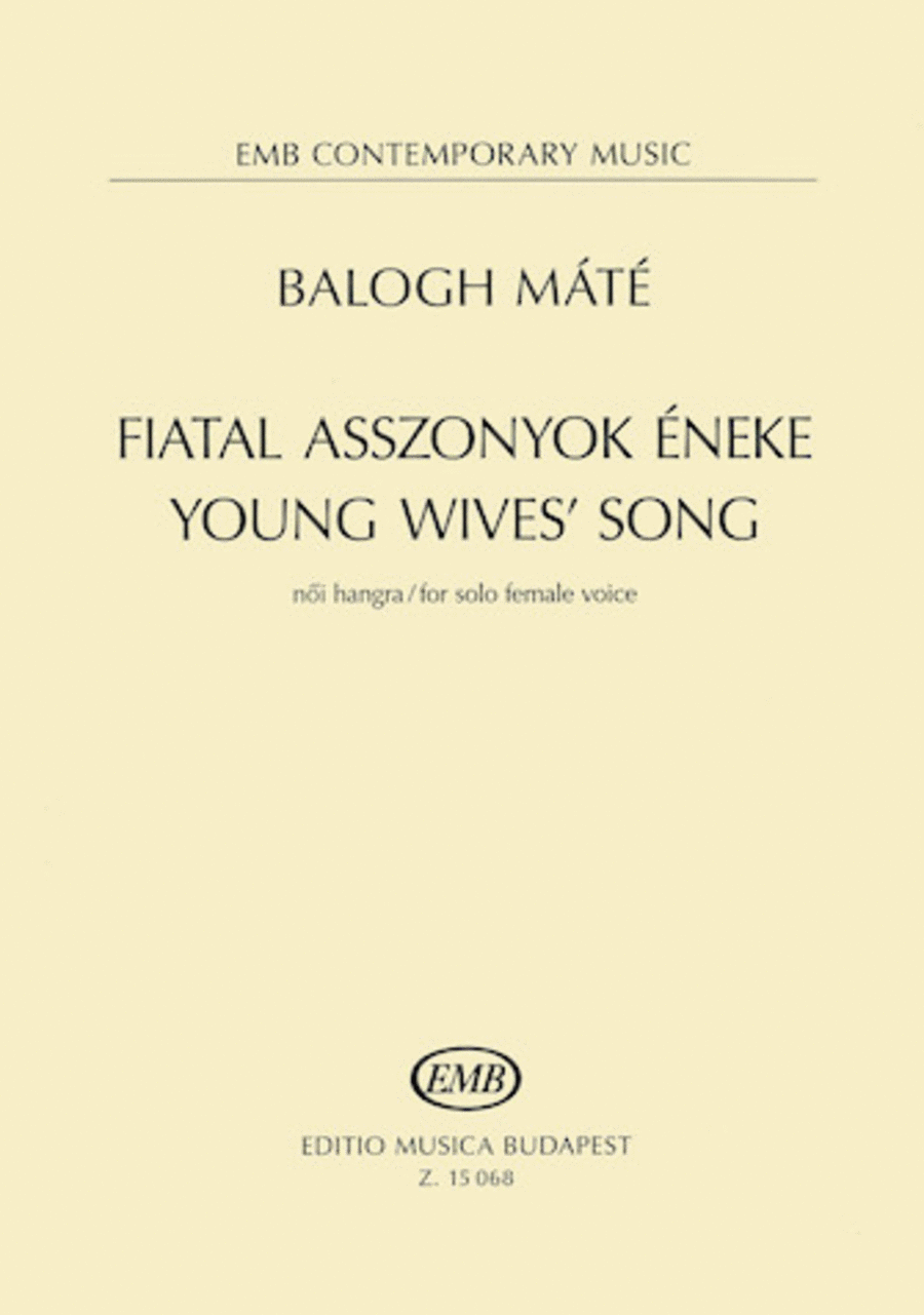 Fiatal Asszonyok Éneke (Young Wives' Song) A Cappella scores gallery preview page 1