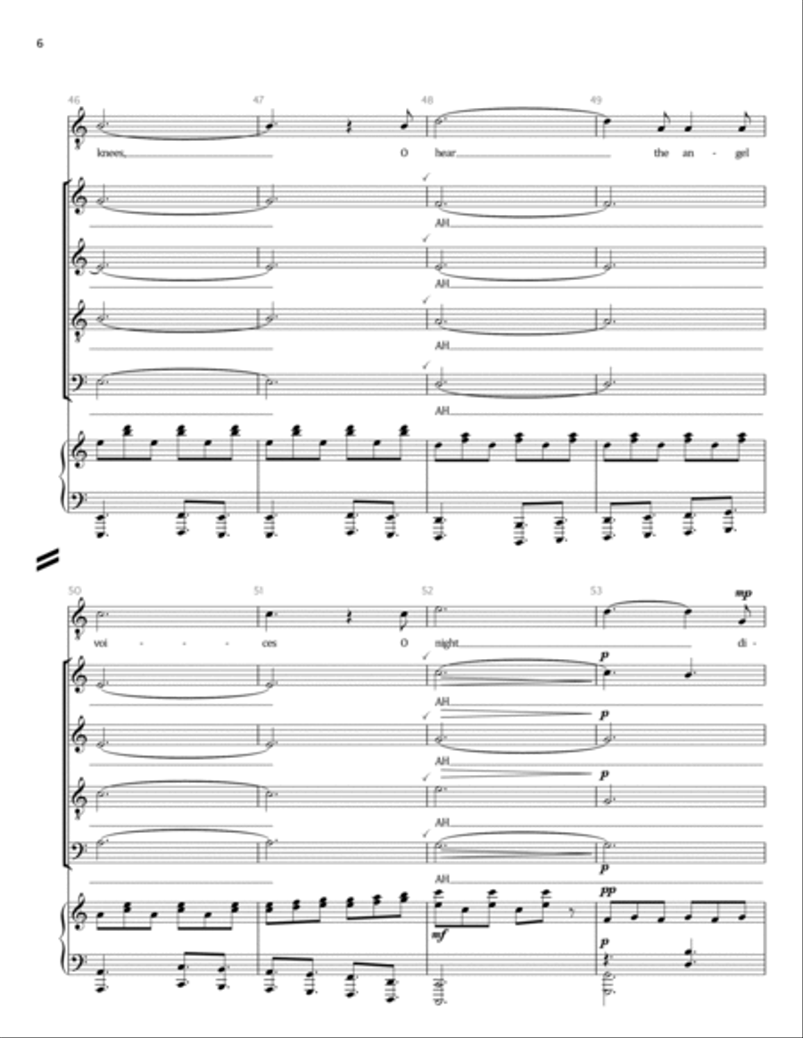 O Holy Night 4-Part scores gallery preview page 6