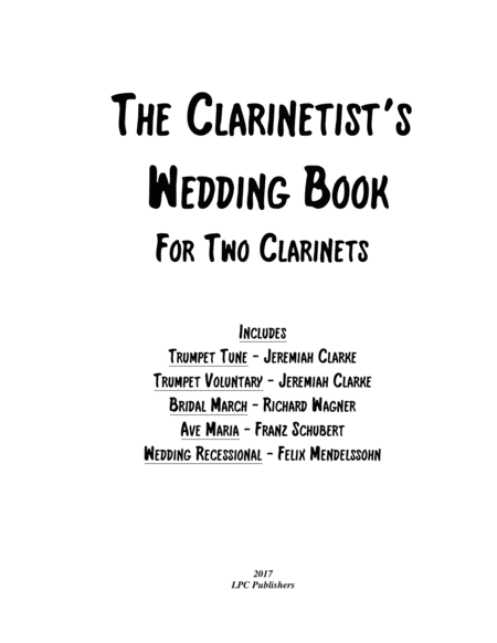 The Clarinetist's Wedding Book image number null