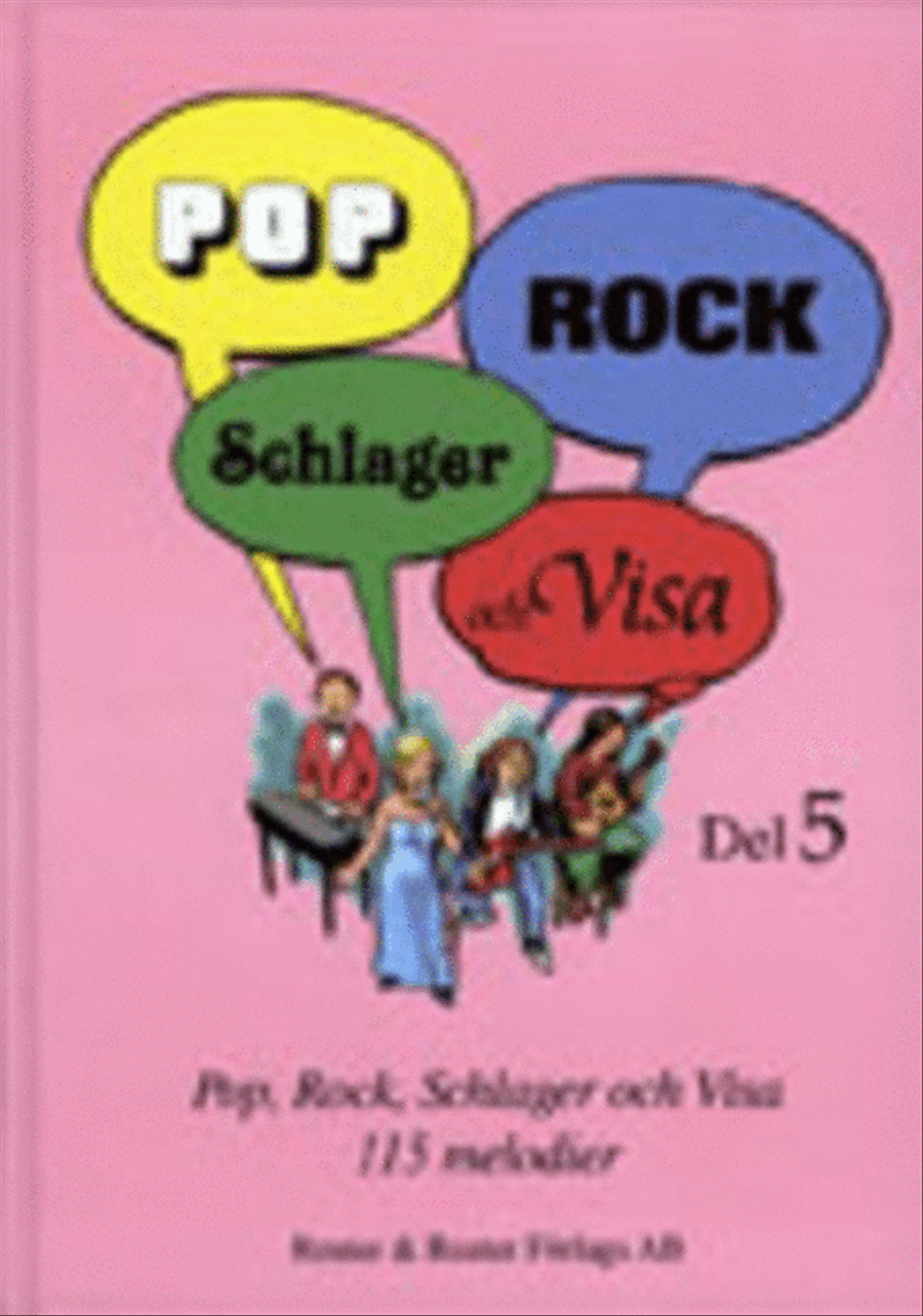 Pop, rock, schlager och visa del 5 Piano, Vocal, Guitar scores gallery preview page 1