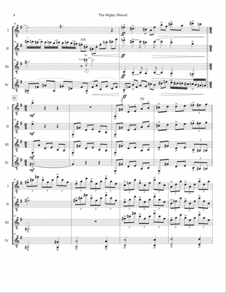 The Mighty Merced Small Ensemble scores gallery preview page 4