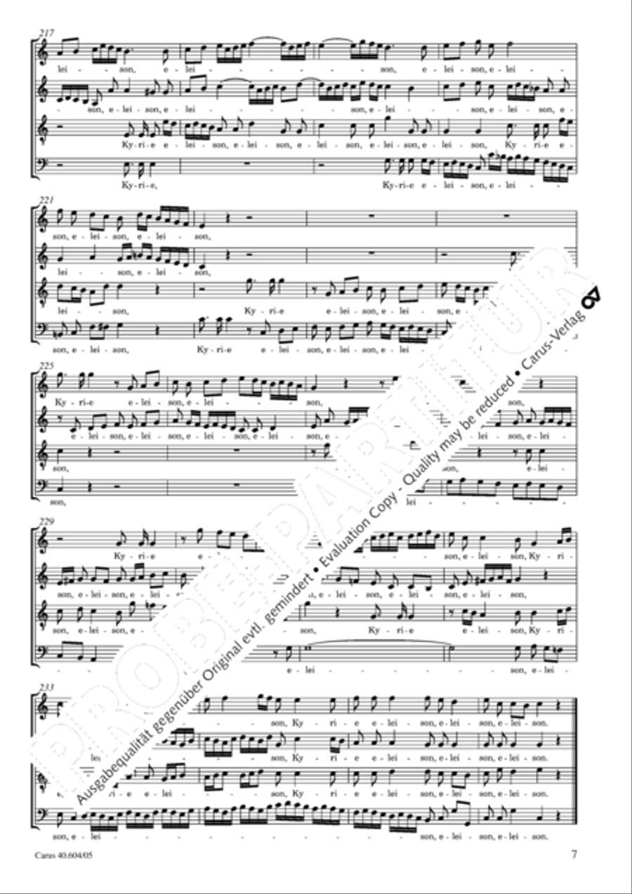 Grosse Mariazeller Messe in C 4-Part scores gallery preview page 8