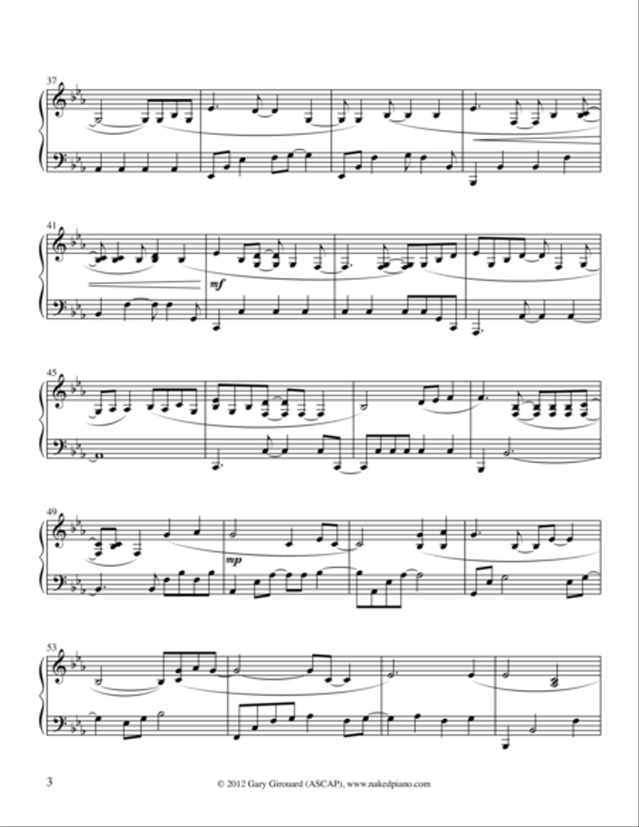 Above the Clouds Piano Solo scores gallery preview page 3