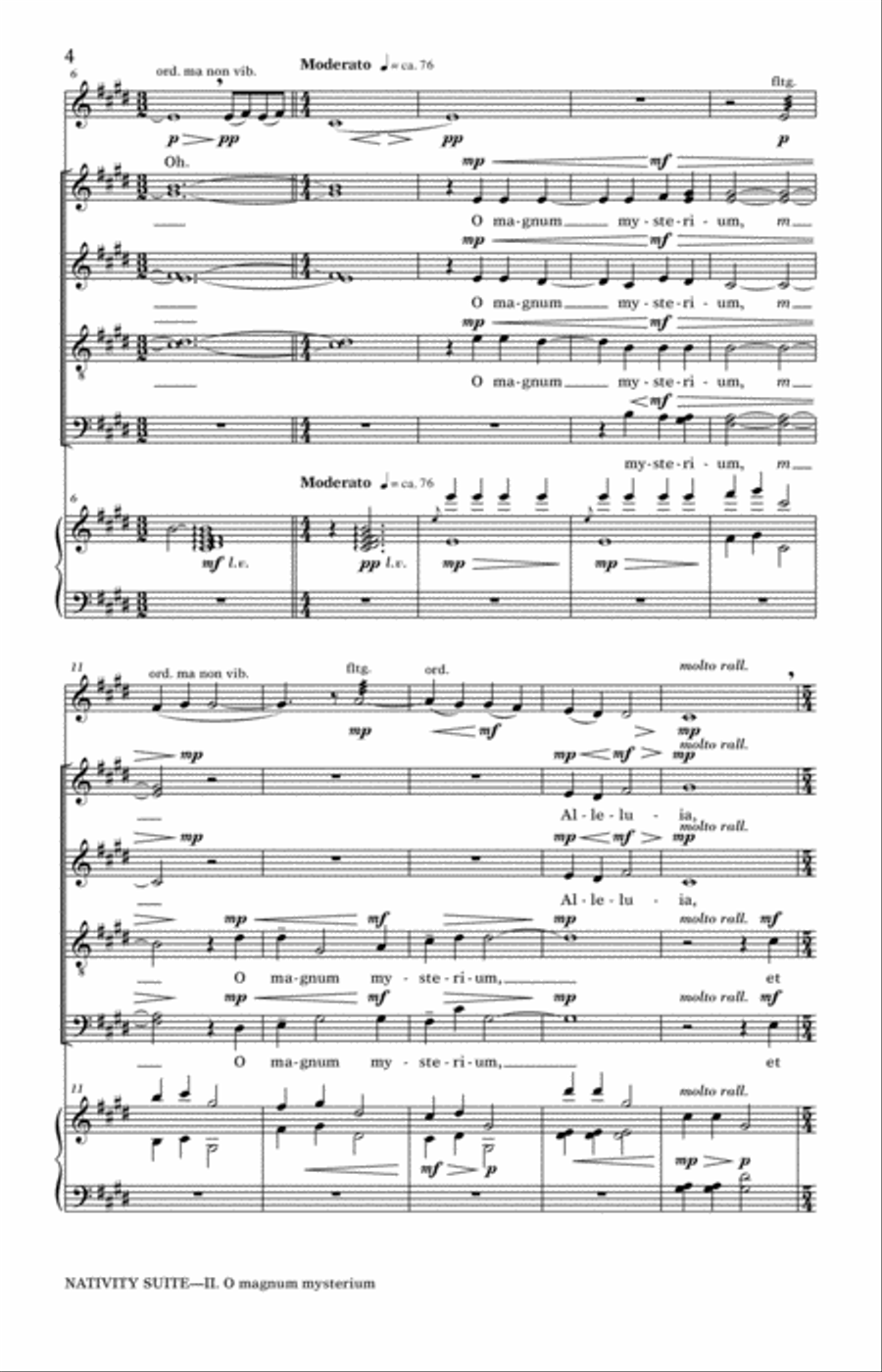 O Magnum Mysterium O Magnum Mysterium 4-Part scores gallery preview page 2