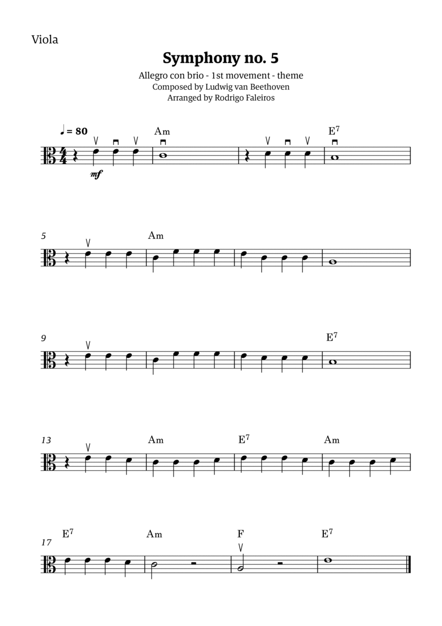 Symphony no. 5 - 1st movement (theme)