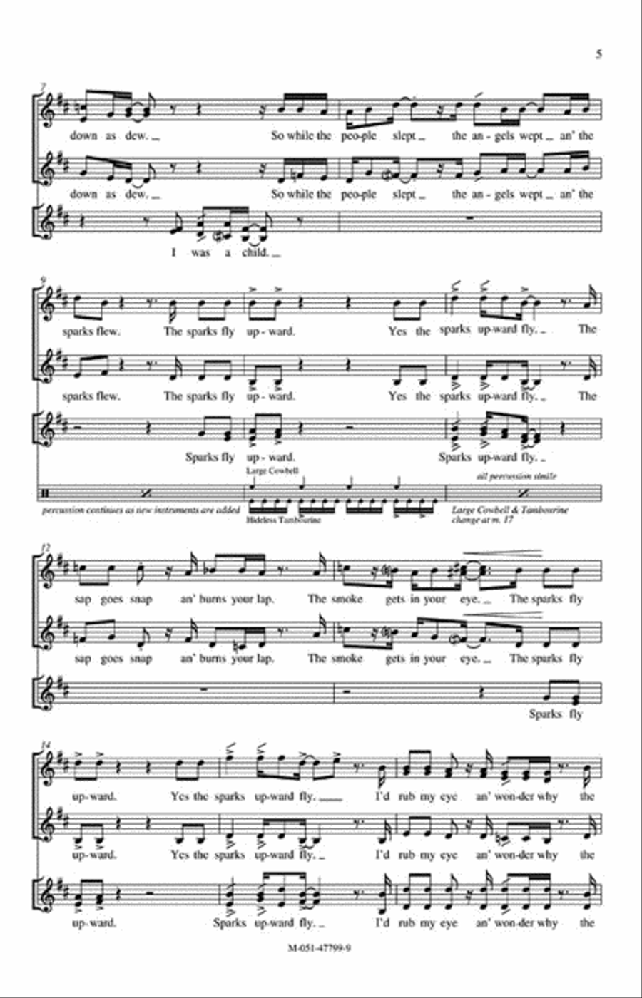The Sparks Fly Upward Choir scores gallery preview page 3