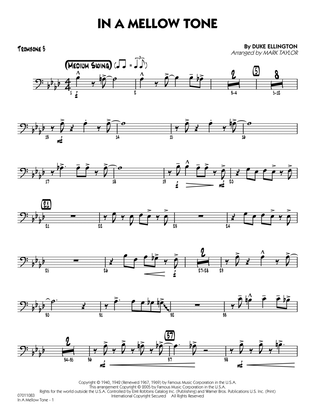 Book cover for In a Mellow Tone (arr. Mark Taylor) - Trombone 3