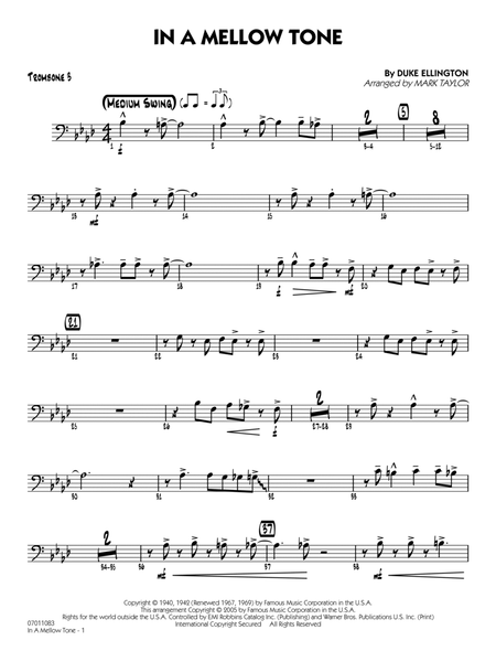In a Mellow Tone (arr. Mark Taylor) - Trombone 3