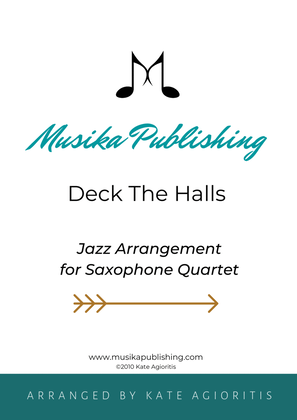 Book cover for Deck the Halls - Jazz Carol for Saxophone Quartet