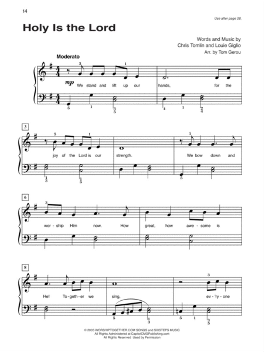Alfred's Basic Piano Course Praise Hits, Level 2 Piano Method scores gallery preview page 8